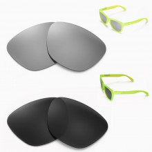 New Walleva Black + Titanium Polarized Replacement Lenses For Oakley Frogskins Sunglasses